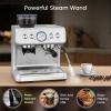 image:image20 Bar Espresso Machine with Grinder amp Milk Frother Steam Wand 58mm Stainless Steel Coffee Maker Expresso Coffee machines for Home and Caf Use Perfect for Cappuccino and LatteStainless SteelSingle Boiler