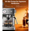 image:image20 Bar Espresso Machine with Grinder amp Milk Frother Steam Wand 58mm Stainless Steel Coffee Maker Expresso Coffee machines for Home and Caf Use Perfect for Cappuccino and LatteStainless SteelDual Boiler
