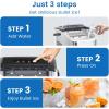 image:image9 Cubes Ready in 68 Mins Countertop Ice Maker 265Lbs per Day Stainless Steel Portable Ice Maker Ice Maker Machine with Carry Handle for HomeKitchenCampingRV SilverSILVER with Handel