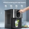 image:imageCountertop Nugget Ice Maker 44lbs24H Nugget Ice Machine Countertop Chewable Pellet Ice Maker Machine with Ice Dispenser 24L Water Reservoir SelfCleaning Ideal for KitchenBarOffice DSilverDSilver