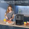 image:imageCountertop Nugget Ice Maker 44lbs24H Nugget Ice Machine Countertop Chewable Pellet Ice Maker Machine with Ice Dispenser 24L Water Reservoir SelfCleaning Ideal for KitchenBarOffice DSilverDBlack