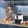 image:imageCountertop Nugget Ice Maker 44lbs24H Nugget Ice Machine Countertop Chewable Pellet Ice Maker Machine with Ice Dispenser 24L Water Reservoir SelfCleaning Ideal for KitchenBarOffice DSilverDSilver
