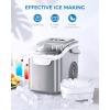 image:imageIce Maker Countertop 265Lbs24H 8 Bullet ICES in 6 Mins  Self Cleaning Portable Ice Maker for Home Use Office amp Party with Ice Basket and Scoop