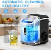 image:imageNugget Ice Maker Countertop with Handle Chewable Pellet Ice Maker with SelfCleaning 355Lbs24Hrs Ready in 6 Mins Portable Sonic Ice Maker with Basket amp Scoop for Home Party Camping BlackBlack