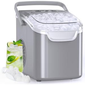 image:imageIce Maker Countertop 265Lbs24H 8 Bullet ICES in 6 Mins  Self Cleaning Portable Ice Maker for Home Use Office amp Party with Ice Basket and Scoop