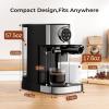 image:image20 Bar Professional Compact Espresso Cappuccino Machine with Touch Screen amp Auto Milk Frother Stainless Steel Coffee Maker for Cappuccino LatteBlack  Stainless Steel