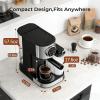 image:image20 Bar Professional Compact Espresso Cappuccino Machine with Touch Screen amp Auto Milk Frother Stainless Steel Coffee Maker for Cappuccino LatteBlack  Silver