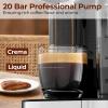image:image20 Bar Professional Compact Espresso Cappuccino Machine with Touch Screen amp Auto Milk Frother Stainless Steel Coffee Maker for Cappuccino LatteBlack  Stainless Steel