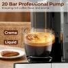 image:image20 Bar Professional Compact Espresso Cappuccino Machine with Touch Screen amp Auto Milk Frother Stainless Steel Coffee Maker for Cappuccino LatteBlack  Silver