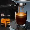 image:image20 Bar Espresso MachineSemiAutomatic Espresso Machine with Milk Frother Steam WandCoffee Maker Machine with 40 oz Removable Water Tank for Latte ampCappuccinoBlackBlue
