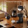 image:image5 Cup Programmable Drip Coffee Maker 24H Delay Brew 2H Keep Warm amp Auto Shut Off Pause amp Serve Reusable Filter Glass Coffee Pot Small Coffee Machine for Home OfficePure Black