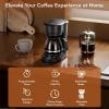 image:image5 Cup Programmable Drip Coffee Maker 24H Delay Brew 2H Keep Warm amp Auto Shut Off Pause amp Serve Reusable Filter Glass Coffee Pot Small Coffee Machine for Home OfficePure Black