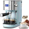 image:image20 Bar Espresso MachineSemiAutomatic Espresso Machine with Milk Frother Steam WandCoffee Maker Machine with 40 oz Removable Water Tank for Latte ampCappuccinoBlackBlue