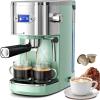 image:image20 Bar Espresso MachineSemiAutomatic Espresso Machine with Milk Frother Steam WandCoffee Maker Machine with 40 oz Removable Water Tank for Latte ampCappuccinoBlackGreen