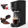 image:image5 Cup Programmable Drip Coffee Maker 24H Delay Brew 2H Keep Warm amp Auto Shut Off Pause amp Serve Reusable Filter Glass Coffee Pot Small Coffee Machine for Home OfficeBlack