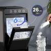 image:imageIce Makers Countertop26Lbs24HPortable Ice Maker Machine with SelfCleaningInterior Lighting2 Sizes of Bullet Ice for HomeOfficePartyBlack