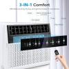 image:imageElectactic UShaped Window Air ConditionerWindow AC Unit Cools up tp 450 SqFt Saddle Air Conditioner Window Unit with Full Window ViewLow NoiseCoolDryFan ModesWhite10000 BTU Upgrade