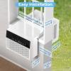 image:imageElectactic UShaped Window Air ConditionerWindow AC Unit Cools up tp 450 SqFt Saddle Air Conditioner Window Unit with Full Window ViewLow NoiseCoolDryFan ModesWhite10000 BTU Upgrade