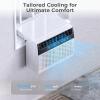 image:imageElectactic UShaped Window Air ConditionerWindow AC Unit Cools up tp 450 SqFt Saddle Air Conditioner Window Unit with Full Window ViewLow NoiseCoolDryFan ModesWhite10000 BTU Upgrade