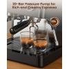 image:image2026 Upgrade 15 Bar Espresso Machine with Builtin AntiClog Coffee Grinder Expresso Coffee Machines with Milk Steam WandFrotherTamping ToolsEspresso Maker with Grinder for LattesSleek BlackSleek Black