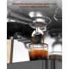 image:image2026 Upgrade 15 Bar Espresso Machine with Builtin AntiClog Coffee Grinder Expresso Coffee Machines with Milk Steam WandFrotherTamping ToolsEspresso Maker with Grinder for LattesSleek BlackSleek Black