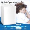 image:imageElectactic Compact Refrigerator 256 Cuft Mini Fridge with Freezer Single Door Refrigerator with Adjustable Temperature Settings Low noise for Bedroom Office Dorm WHITE