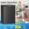 image:imageElectactic Compact Refrigerator 44 cuft mini fridge with Water Dispenser Single Door Refrigerator with Adjustable Temperature Settings Low noise for Bedroom Office Dorm BlackBlack