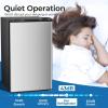 image:imageElectactic Compact Refrigerator 44 cuft mini fridge with Water Dispenser Single Door Refrigerator with Adjustable Temperature Settings Low noise for Bedroom Office Dorm BlackSilver