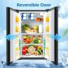image:imageElectactic Compact Refrigerator 44 cuft mini fridge with Water Dispenser Single Door Refrigerator with Adjustable Temperature Settings Low noise for Bedroom Office Dorm BlackBlack