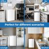 image:imageElectactic Compact Refrigerator 44 cuft mini fridge with Water Dispenser Single Door Refrigerator with Adjustable Temperature Settings Low noise for Bedroom Office Dorm BlackWhite