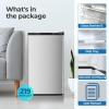 image:imageElectactic Compact Refrigerator 44 cuft mini fridge with Water Dispenser Single Door Refrigerator with Adjustable Temperature Settings Low noise for Bedroom Office Dorm BlackSilver