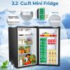 image:imageElectactic Compact Refrigerator 44 cuft mini fridge with Water Dispenser Single Door Refrigerator with Adjustable Temperature Settings Low noise for Bedroom Office Dorm BlackSilver