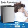 image:imageElectactic Compact Refrigerator 44 cuft mini fridge with Water Dispenser Single Door Refrigerator with Adjustable Temperature Settings Low noise for Bedroom Office Dorm BlackSilver