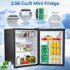 image:imageElectactic Compact Refrigerator 44 cuft mini fridge with Water Dispenser Single Door Refrigerator with Adjustable Temperature Settings Low noise for Bedroom Office Dorm BlackSilver