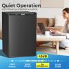 image:imageElectactic Compact Refrigerator 44 cuft mini fridge with Water Dispenser Single Door Refrigerator with Adjustable Temperature Settings Low noise for Bedroom Office Dorm BlackBlack