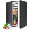 image:imageElectactic Compact Refrigerator 44 cuft mini fridge with Water Dispenser Single Door Refrigerator with Adjustable Temperature Settings Low noise for Bedroom Office Dorm BlackBlack