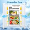 image:imageElectactic Compact Refrigerator 44 cuft mini fridge with Water Dispenser Single Door Refrigerator with Adjustable Temperature Settings Low noise for Bedroom Office Dorm BlackWhite