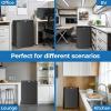 image:imageElectactic Compact Refrigerator 44 cuft mini fridge with Water Dispenser Single Door Refrigerator with Adjustable Temperature Settings Low noise for Bedroom Office Dorm BlackBlack