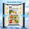 image:imageElectactic Compact Refrigerator 44 cuft mini fridge with Water Dispenser Single Door Refrigerator with Adjustable Temperature Settings Low noise for Bedroom Office Dorm BlackBlack