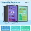 image:imageElectactic Compact Refrigerator 44 cuft mini fridge with Water Dispenser Single Door Refrigerator with Adjustable Temperature Settings Low noise for Bedroom Office Dorm BlackBlack