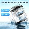 image:imageElectactic Countertop Ice Maker with 2L Dual Water Tank 8 Bullet Ice Fast in 6 Mins 26 lbsDay 2 Ice Sizes SelfCleaning ModeCompact Portable Ice Machine for Home and RV Stainless Steel