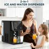 image:imageElectactic Countertop Ice Maker with Water Dispenser Fast Ice Making Portable SelfCleaning Ice Machine with 33L Water Tank amp 1L Ice Storage Compact Ice Cube Maker for Home Kitchen Office Party