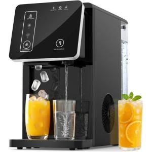 image:imageElectactic Countertop Ice Maker with Water Dispenser Fast Ice Making Portable SelfCleaning Ice Machine with 33L Water Tank amp 1L Ice Storage Compact Ice Cube Maker for Home Kitchen Office Party