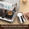 image:imageEspresso Machine with Grinder 20 Bar Expresso Coffee Machines Professional Coffee Maker for Latte amp Cappuccino with Milk Frother Expresso Machines for Home Removable Water Tank Steam WandSilverSilver
