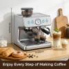 image:imageEspresso Machine with Grinder 20 Bar Expresso Coffee Machines Professional Coffee Maker for Latte amp Cappuccino with Milk Frother Expresso Machines for Home Removable Water Tank Steam WandSilverSilver