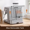 image:imageEspresso Machine with Grinder 20 Bar Expresso Coffee Machines Professional Coffee Maker for Latte amp Cappuccino with Milk Frother Expresso Machines for Home Removable Water Tank Steam WandSilverSilver