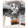 image:imageEspresso Machine with Grinder 20 Bar Expresso Coffee Machines Professional Coffee Maker for Latte amp Cappuccino with Milk Frother Expresso Machines for Home Removable Water Tank Steam WandSilverClassic Almond