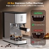 image:imageElectactic 20Bar Espresso Machine with Rapid Cold Brew Hot amp Iced Coffee Maker with Steam Wand amp Touchscreen 37oz Removable Water Tank for Latte Cappuccino amp Home Barista Gifts