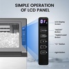 image:imageElectactic Commercial Ice Maker Machine 80Lbs24H Under Counter ice Machine with 24 Hours Timer amp LCD Panel 28lbs Storage SelfCleaning Freestanding Ice Maker for Home Bar Restaurant OfficeLight Silver