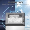 image:imageElectactic Commercial Ice Maker Machine 80Lbs24H Under Counter ice Machine with 24 Hours Timer amp LCD Panel 28lbs Storage SelfCleaning Freestanding Ice Maker for Home Bar Restaurant OfficeLight Silver